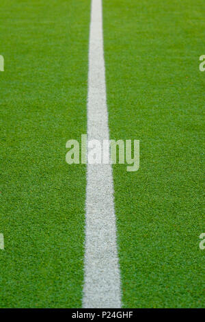 Textur des Krauts Abdeckung Sportplatz. In Tennis, Golf, Baseball, Hockey, Fußball, Kricket, Rugby. Stockfoto