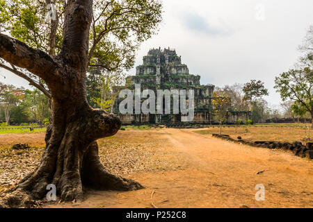 Pyramide der alten Koh Ker, Kambodscha Stockfoto