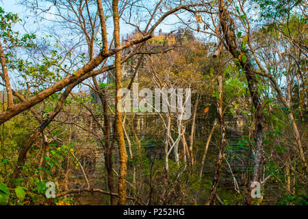 Pyramide der alten Koh Ker, Kambodscha Stockfoto