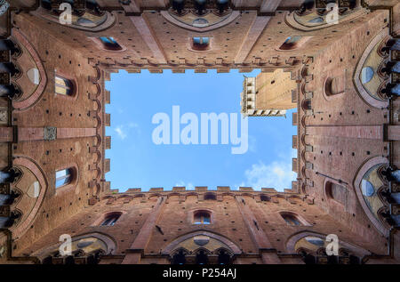 Palazzo Pubblico, Siena, Toskana, Italien Stockfoto