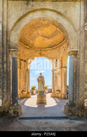 Villa Cimbrone, Ravello, Amalfi, Salerno, Kampanien, Italien. Der Tempel der Ceres Göttin Stockfoto