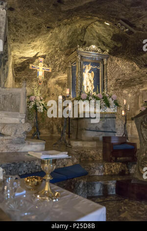 San Michele Arcangelo, Monte Sant'Angelo Village, Foggia, Apulien, Italien Stockfoto