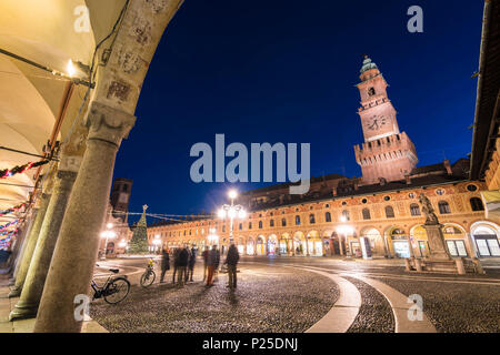 Piazza Ducale (Vigevano, Lomellina, Provinz Pavia, Lombardei, Italien) Stockfoto