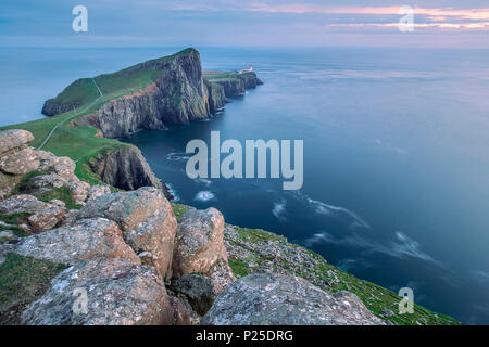 Neist Point, dem westlichsten Punkt auf der Insel Skye, Innere Hebriden, Schottland Stockfoto