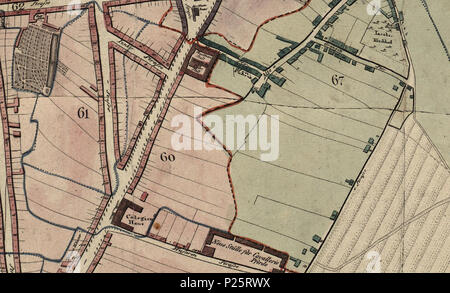 . English: 1811 Reutte, Lindenstraße 15-36, 81-109, Junkerstraße 4-17, Bezirk 60 - Kammersgerichts, Grundriss von Berlin, mit Stadtbezirke/von neuem aufgenommen und mit Genehmigung der Königl. Academie, Christian hg. von J. C. Selter. Gestochen von C. Mare, 1811. 1811. Diese Datei fehlt, Informationen zum Autor. 1811 Reutte, Lindenstraße 15-36, 81-109, Junkerstraße 4-17, Bezirk 60 - Kammersgerichts 1 1811. Lindenstraße 15 36.3068 Stockfoto