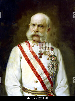 . English: Kaiser Franz Joseph, um 1910, Ölgemälde, Bundesmobilienverwaltung. um 1910 2 Franz Joseph von Österreich 1910 alte Stockfoto