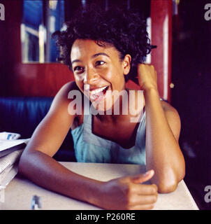 Corinne Bailey Rae fotografiert in Houston, Texas, Vereinigte Staaten von Amerika. Stockfoto