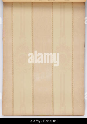 . Englisch: Musterbuch (USA), Ca. 1915. Deutsch: 179 Seiten (inkl. Top Grenzen; nicht. inkl. angeschlossenen unteren Grenzen oder Fabric swatches) Tapestry, Landschaft, Raufaser und Haferflocken Papiere, viele Ton in Ton. Einige Seitenwände haben die oberen und unteren Grenzen. Einige haben Tiffany und Flitter Grenzen. Hoher Hinterschnitt, Grenzen sowie die Grenzen schneiden. Einige Seitenwände sind eingeprägt und/oder Leder simulieren gedruckt. Einige haben passende Fabric swatch befestigt. Einige Grenzen haben das Aussehen der Airbrush. Einige Seitenwände erscheinen Intaglio gedruckt werden. Florale Streifenmuster für Schlafzimmer und Stockfoto