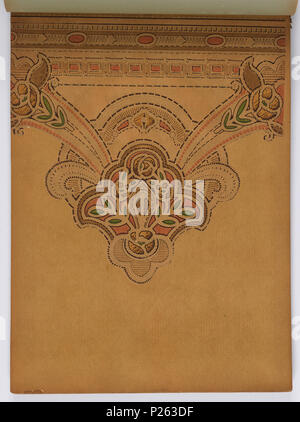 . Englisch: Musterbuch (USA), Ca. 1915. Deutsch: 179 Seiten (inkl. Top Grenzen; nicht. inkl. angeschlossenen unteren Grenzen oder Fabric swatches) Tapestry, Landschaft, Raufaser und Haferflocken Papiere, viele Ton in Ton. Einige Seitenwände haben die oberen und unteren Grenzen. Einige haben Tiffany und Flitter Grenzen. Hoher Hinterschnitt, Grenzen sowie die Grenzen schneiden. Einige Seitenwände sind eingeprägt und/oder Leder simulieren gedruckt. Einige haben passende Fabric swatch befestigt. Einige Grenzen haben das Aussehen der Airbrush. Einige Seitenwände erscheinen Intaglio gedruckt werden. Florale Streifenmuster für Schlafzimmer und Stockfoto