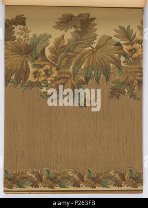 . Englisch: Musterbuch (USA), Ca. 1915. Deutsch: 179 Seiten (inkl. Top Grenzen; nicht. inkl. angeschlossenen unteren Grenzen oder Fabric swatches) Tapestry, Landschaft, Raufaser und Haferflocken Papiere, viele Ton in Ton. Einige Seitenwände haben die oberen und unteren Grenzen. Einige haben Tiffany und Flitter Grenzen. Hoher Hinterschnitt, Grenzen sowie die Grenzen schneiden. Einige Seitenwände sind eingeprägt und/oder Leder simulieren gedruckt. Einige haben passende Fabric swatch befestigt. Einige Grenzen haben das Aussehen der Airbrush. Einige Seitenwände erscheinen Intaglio gedruckt werden. Florale Streifenmuster für Schlafzimmer und Stockfoto