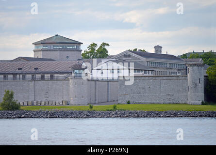 Westliche Blick auf Kingston Pen in Kingston, Ontario. Stockfoto