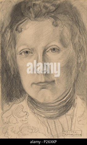 . Bildnis Ottilie Macke ("Meine Schwester"). Bleistift und Kreide auf Papier. 21,9 x 13,5 cm. Provenienz: Ottilie Macke (Schwester des Künstlers) / Ehemals Leihgabe im Westfälischen Landesmuseum Münster. 1902. August Macke (1887 - 1914) Alternative Namen August Robert Ludwig Macke Beschreibung Deutsche Maler Geburtsdatum / Tod am 3. Januar 1887 26. September 1914 Ort der Geburt / Todes Meschede (Westfalen) Perthes-les-Hurlus (Champagner) Arbeitsort München, Bonn, Paris, Hilterfingen am Thuner siehe Authority control: Q 33981 VIAF: 19686273 ISNI: 0000 0001 2122 9785 ULAN: 500007945 LC Stockfoto