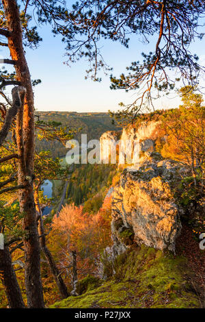 Beuron, Donau-Durchbruch (Donau Durchbruch), Schwäbische Alb (Schwäbische Alb), Baden-Württemberg, Deutschland Stockfoto