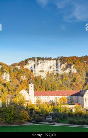 Beuron, Donau-Durchbruch (Donau Durchbruch), Kloster der Erzabtei Beuron, Schwäbische Alb (Schwäbische Alb), Baden-Württemberg, Deutschland Stockfoto