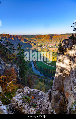 Beuron, Donau-Durchbruch (Donau Durchbruch), Kloster der Erzabtei Beuron, Schwäbische Alb (Schwäbische Alb), Baden-Württemberg, Deutschland Stockfoto