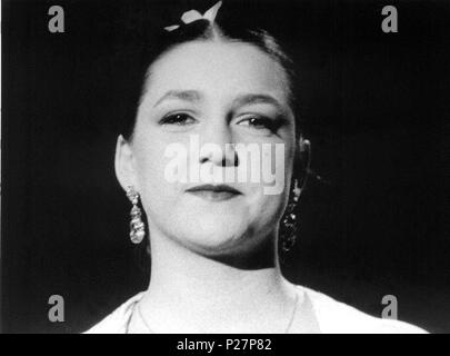 Niña Pastori (María Rosa García García). Grabación Programa de Televisión. Málaga 1995. Stockfoto