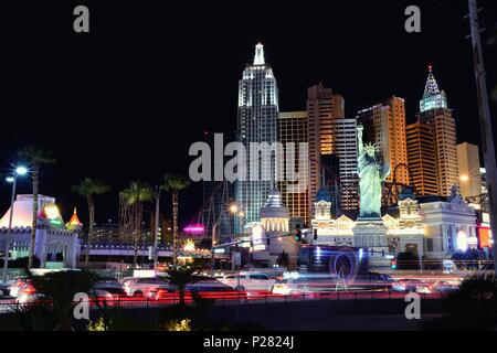 Las Vegas, Nevada - Juli 24, 2017: Blick auf das New York New York Hotel und Kasino in Las Vegas am 24. Juli 2017. Stockfoto