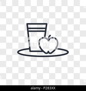 Diät vektor Icon auf transparentem Hintergrund isoliert, Diät logo Konzept Stock Vektor