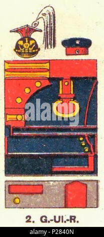 . English: Schematische Farbdarstellung der Uniform des 2. Garde-Ulanen-Regimenter. 1890. Moritz Ruhl (deutscher Lithograph in Leipzig) 122 Farbschema der Uniform, 2. Garde-Ulanen-Regiment, Uniformen der deutschen Armee, Ruhl, Tafel 15 Sterben Stockfoto