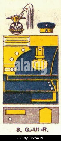 . English: Schematische Farbdarstellung der Uniform des 3. Garde-Ulanen-Regimenter. 1890. Moritz Ruhl (deutscher Lithograph in Leipzig) 122 Farbschema der Uniform, 3. Garde-Ulanen-Regiment, Uniformen der deutschen Armee, Ruhl, Tafel 15 Sterben Stockfoto