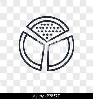 Kreisdiagramm vektor Icon auf transparentem Hintergrund isoliert, Tortendiagramm logo Konzept Stock Vektor