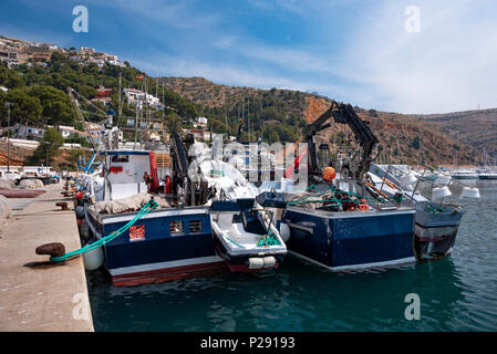 Xàbia oder Jávea ist eine Küstenstadt in der Comarca Marina Alta, Provinz Alicante, Spanien Stockfoto