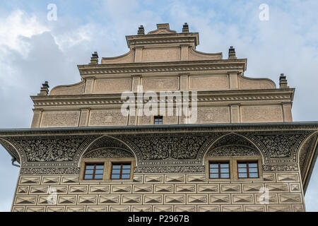 Turm von Palais Schwarzenberg in Prag Stockfoto