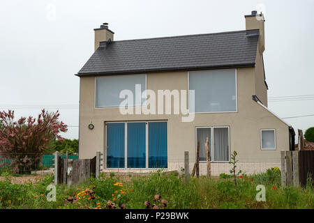 Haus am Meer, Shingle Street, Suffolk, England Stockfoto