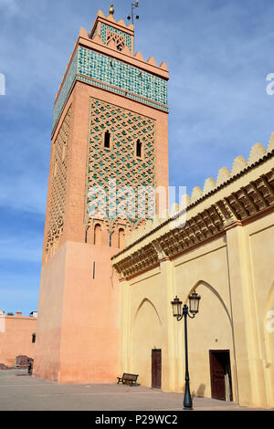 Die Kasbah Moschee oder Moulay El Yazid Moschee, Marrakesch, Marokko. Stockfoto