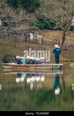 Japan, Insel Shikoku, Präfektur Kagawa, Stadt Takamatsu, Ritsurin-koen Garten Stockfoto