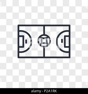 Futsal vektor Icon auf transparentem Hintergrund isoliert, Futsal logo Konzept Stock Vektor