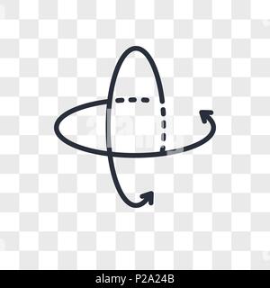 360° Tour vektor Icon auf transparentem Hintergrund isoliert, 360° Tour logo Konzept Stock Vektor