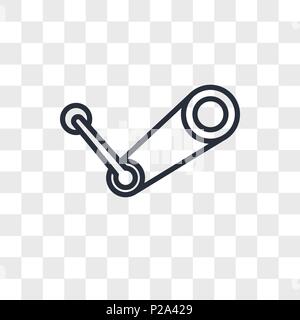 Dampf vektor Icon auf transparentem Hintergrund isoliert, Steam logo Konzept Stock Vektor