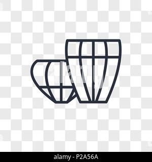 Tablas vektor Icon auf transparentem Hintergrund isoliert, Tablas logo Konzept Stock Vektor