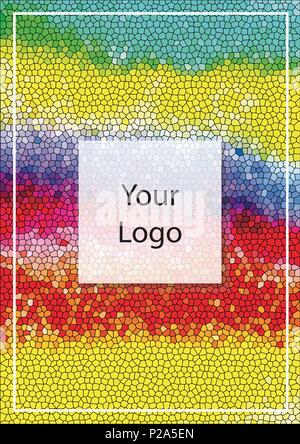 Vector template Banner mit Logo und Rahmen Stock Vektor