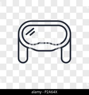Schutzbrille vektor Icon auf transparentem Hintergrund isoliert, Schutzbrillen logo Konzept Stock Vektor