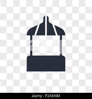 Abschaltdruck vektor Icon auf transparentem Hintergrund isoliert, Stall logo Konzept Stock Vektor