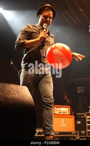 Blackpool, Großbritannien, Olly Murs führt an Blackpool Illuminations credit Ian Fairbrother/Alamy Stockfotos Stockfoto