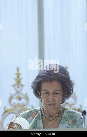 Madrid, Madrid, Spanien. 14 Juni, 2018. Königin Sofia von Spanien besucht die Lieferung der Mapfre Foundation Awards 2017 im Casino de Madrid am 14. Juni 2018 in Madrid, Spanien Credit: Jack Abuin/ZUMA Draht/Alamy leben Nachrichten Stockfoto
