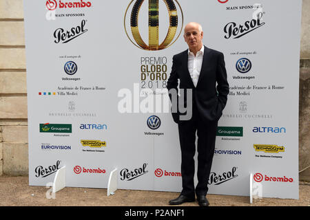 Rom Italien 13. Juni 2018 - Villa Medici - 2018 Goldener Globus Preis 58. Ausgabe Toni Servillo bester Schauspieler 'La ragazza nella nebbia' Gutschrift: Giuseppe Andidero/Alamy Live News Stockfoto