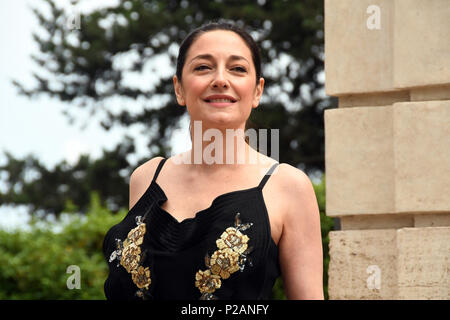 Rom, Italien, 13. Juni 2018 - Villa Medici-Globe 2018 Golden Award 58th edition Sara Ricci Schauspielerin guest Credit: Giuseppe Andidero/Alamy leben Nachrichten Stockfoto