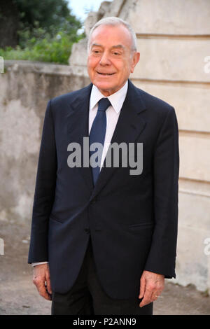 Rom, Italien, 13. Juni 2018 - Villa Medici-Globe 2018 Golden Award 58th edition Gianni Letta Politik guest Credit: Giuseppe Andidero/Alamy leben Nachrichten Stockfoto