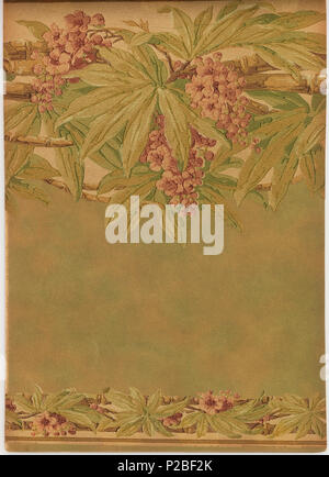 . Englisch: Musterbuch (USA), 1915. Englisch: Sammlung von verschiedenen Designs, jeweils in mehreren Farben gezeigt. Muster für Wohnzimmer, Hallen, Esszimmer und Schlafzimmer. Viele sind mit passenden oben und unten Cut-out Grenzen gezeigt. Einige haben Fabric swatch befestigt. Die Proben werden mit den teureren auf der Vorderseite des Buches angeordnet. . 1915 280 Musterbuch (USA), 1915 (CH 18491411-2) Stockfoto