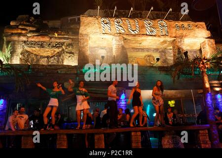 Zypern, Ayia Napa, Aruba Night Bar Stockfoto