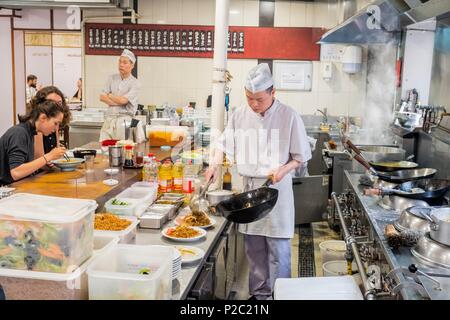 Frankreich, Paris, Japanische Viertel, Rue Saint-Anne, Higuma Restaurant Stockfoto