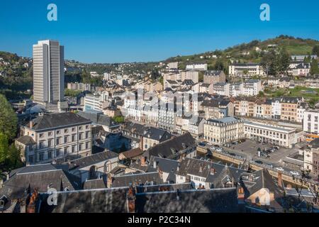 Frankreich, Correze, Tüll, administrative Dienstleistungen Tower, Vezere Tal Stockfoto