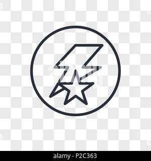 Flash läuft Vektor Icon auf transparentem Hintergrund isoliert, Flash läuft logo Konzept Stock Vektor