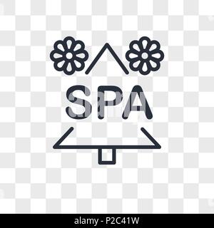 Natural Spa vektor Icon auf transparentem Hintergrund isoliert, Natural Spa logo Konzept Stock Vektor