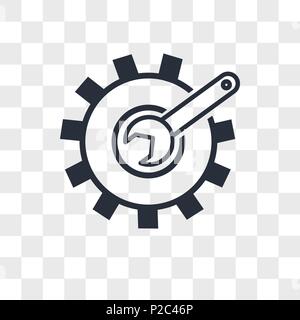 Anpassung vektor Icon auf transparentem Hintergrund isoliert, das individuelle Logo Konzept Stock Vektor