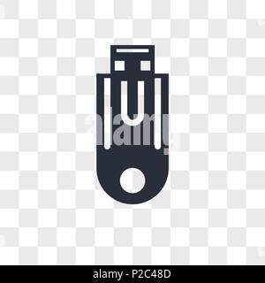 Datenspeicherung vektor Symbol auf transparenten Hintergrund, Daten-logo Konzept Stock Vektor